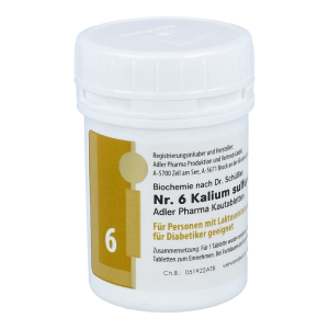 Schüßler Nr. 6 Kalium sulfuricum D6 Kautabletten 100 g - 100g