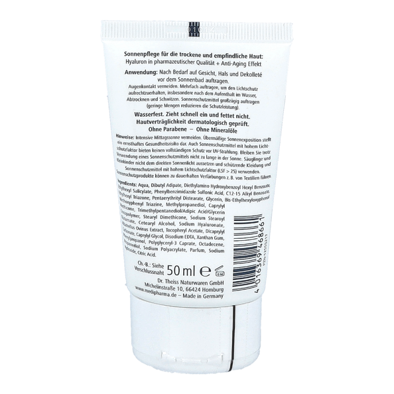 Hyaluron Sonnenpflege Gesicht LSF 50+ 50 ml - 50ml