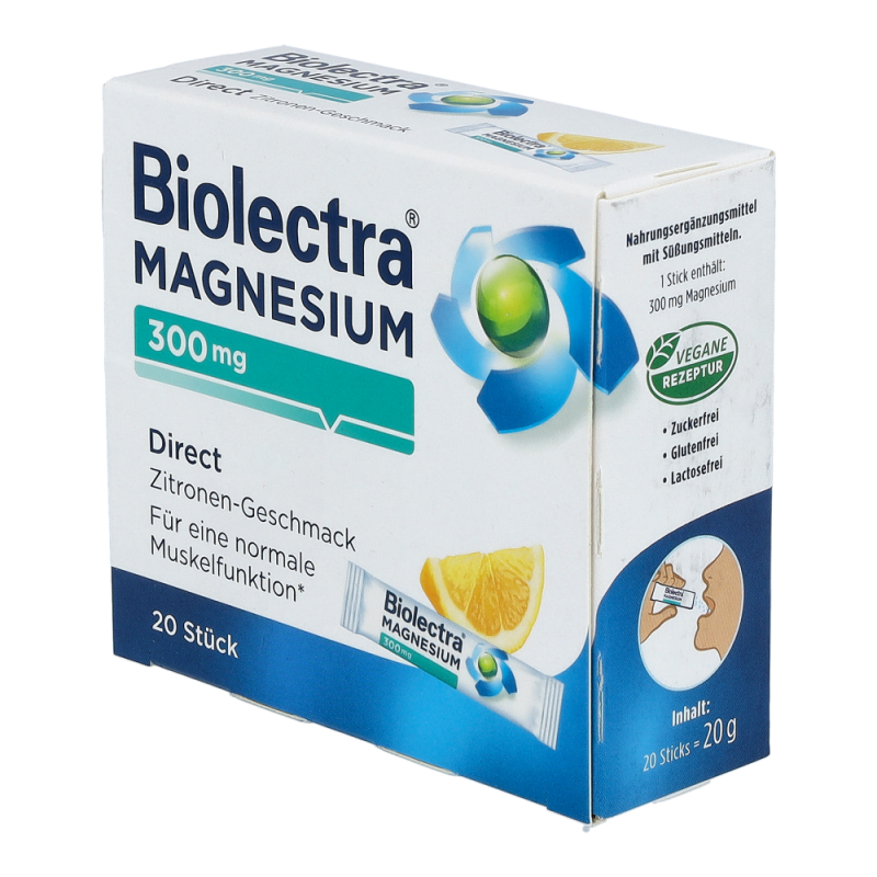 Biolectra Direct Beutel 20 Stk. Magnesium - 20 Beutel