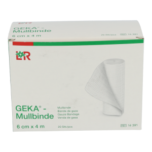 Mullbinde Geka 4 m x 6 cm 20F EP 20 Stk. - 20 Stück