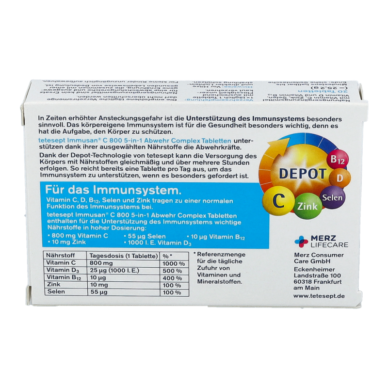 Tetesept Immusan C Immun Complex Depot-Tabletten 20 Stk. - 20 Stück