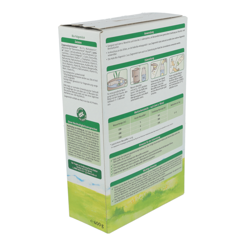 Holle BIO-Folgemilch 2 aus Ziegenmilch 400 g - 400g