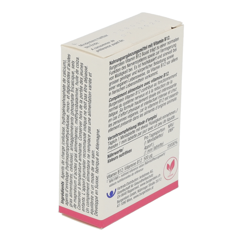 Burgerstein Vitamin B12 Boost Tabletten 100 Stk. - 100 Stück