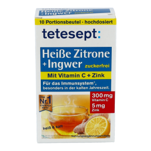 Tetesept Heiße Zitrone mit Ingwer 30 g - 10 Beutel