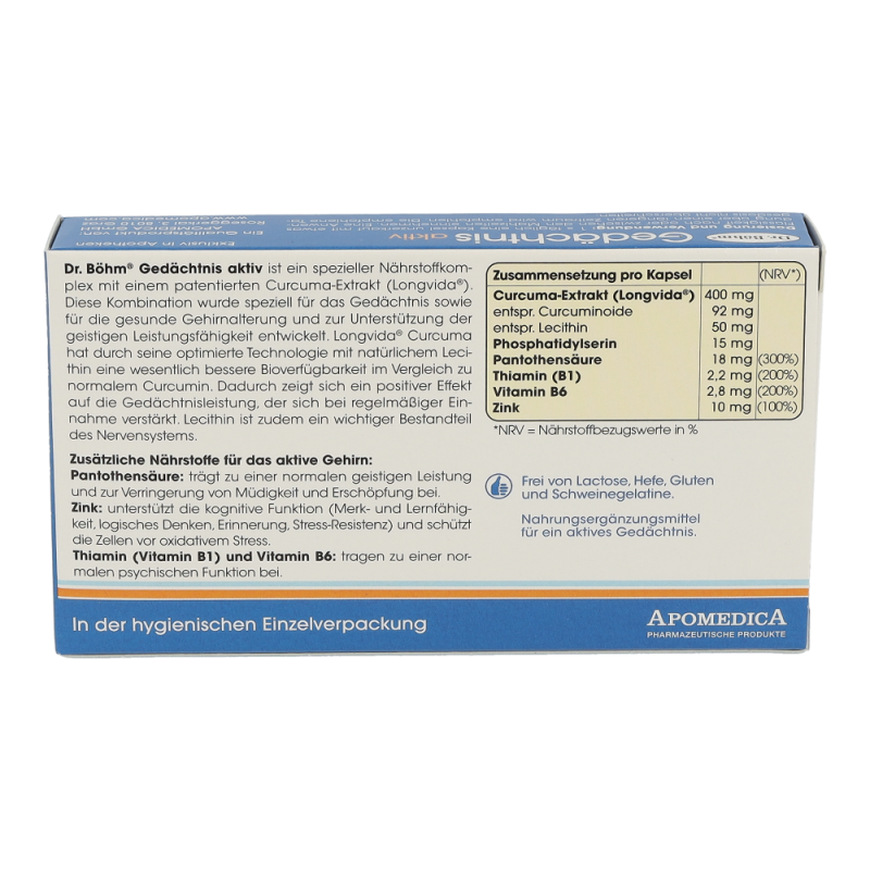 Dr. Böhm Gedächtnis aktiv Kapseln - 30 Stück