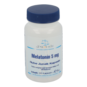 Junek MELATONIN 5mg Kapseln zur Behandlung von Jetlag Empfindungen - 30 Stk - 30 Stück