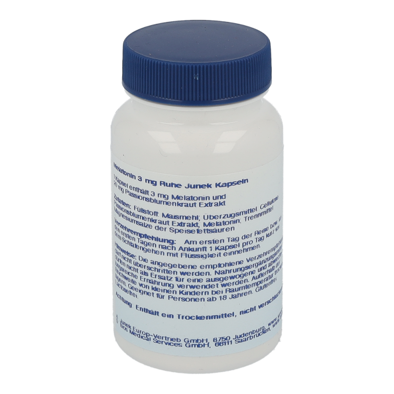 Junek MELATONIN 3mg Kapseln zur Behandlung von Jetlag Empfindungen - 30 Stk - 30 Stück