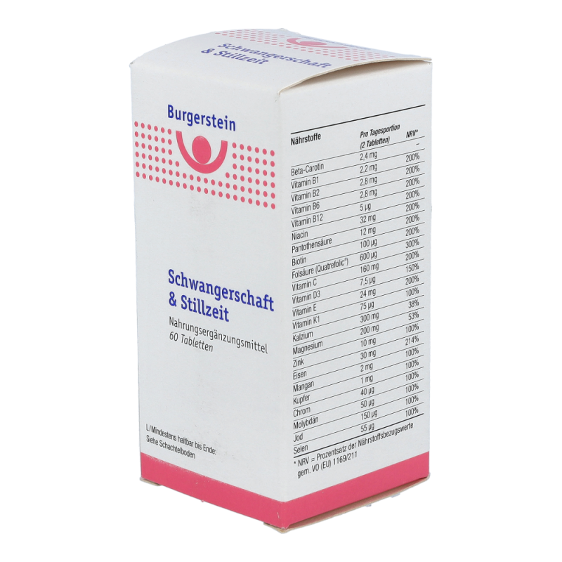 Burgerstein Tabletten Schwangerschaft + Stillzeit 60 Stk. - 60 Stück