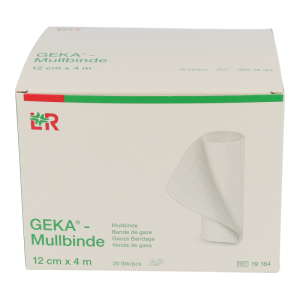 Geka Mullbinde 4 m x 12 cm 20 Stk. - 20 Stück