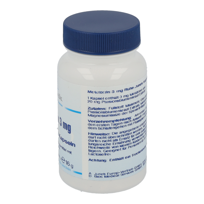 Junek Melatonin 3 mg Kapseln 60 Stk. - 60 Stück