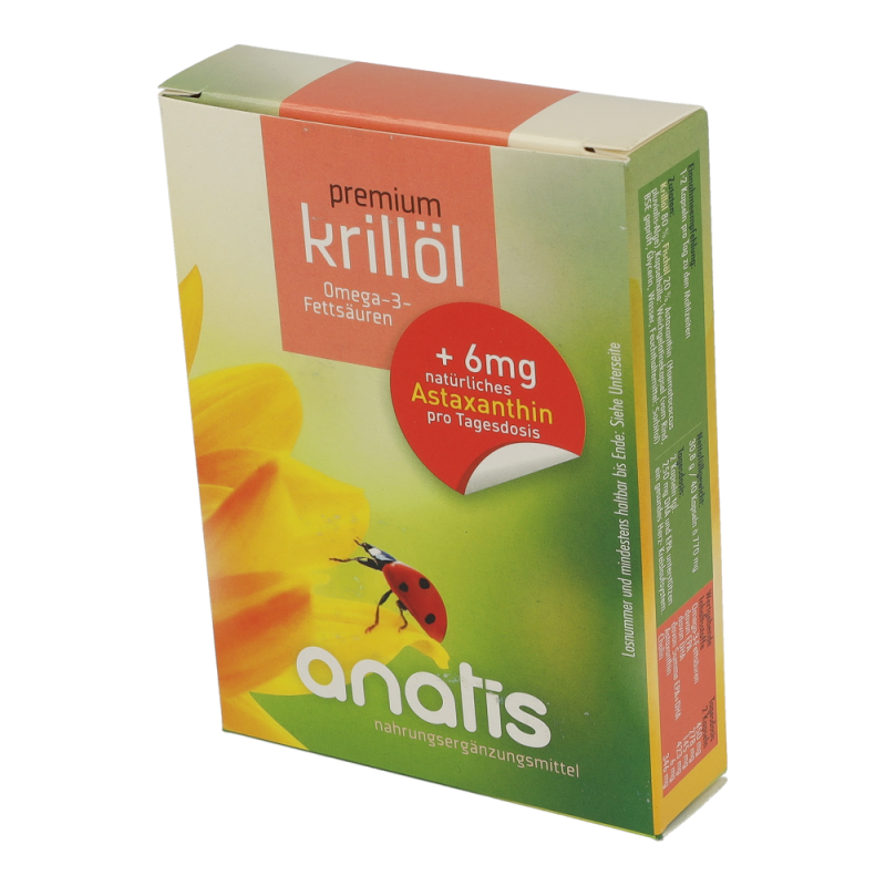 Anatis Krillöl Premium + Astaxanthin Kapseln - 40 Stück