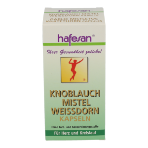 Hafesan Knoblauch Mistel Weißdorn Kapseln 8 Stk. - 80 Stück