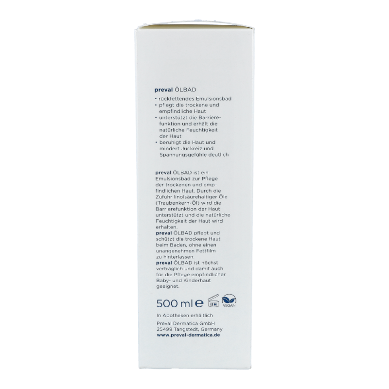 Preval Ölbad für trockene Haut - 500ml