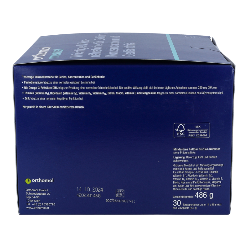 Orthomol Mental Granulat plus Kapseln 30 Stk. - 30 Stück