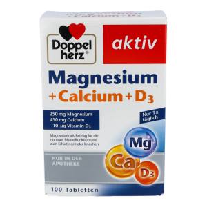 Doppelherz Magnesium Calcium+ D3 Tabletten 100 Stk. - 100 Stück
