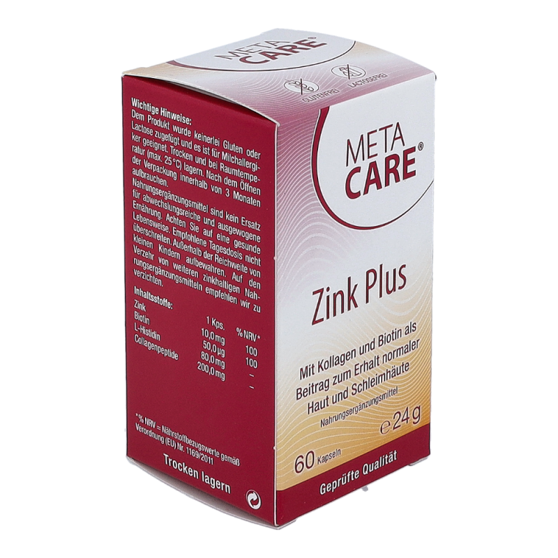 Metacare Zink + Kapseln 60 Stk. - 60 Stück