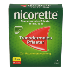 Nicorette Transdermales Pflaster 15 mg/16 h - 14 Stück