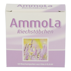 AMMOLA RIECHSTÄBCHEN aromatisierter Ammoniak bei Befindlichkeitsstörungen - 10 Ampullen - 10 Stück