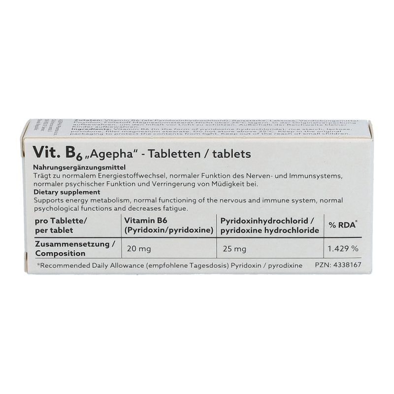 Vitamin B6 Tabletten DL 20 Stk. - 20 Stück