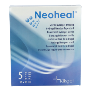 NEOHEAL HYDROGELPLAT.10X10CM - 5 Stück
