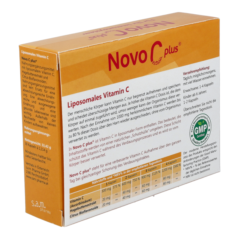 Novo C Plus Liposomales Vitamin C Kapseln 30 Stk. - 30 Stück