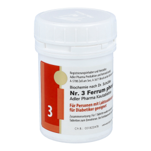 Schüßler Nr. 3 Ferrum phosphoricum D12 Kautabletten 100 g - 100g