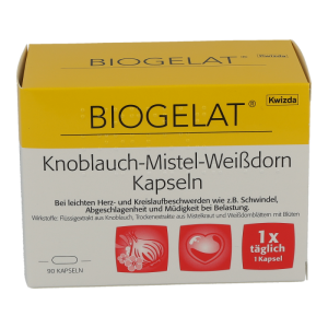 BIOGELAT Knoblauch-Mistel-Weißdorn Kapseln 90 Stk. - 90 Stück