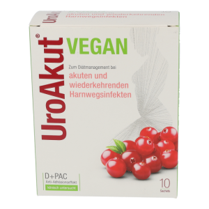 UroAkut vegan Granulat D-Mannose plus Cranberry - 10 Sachets
