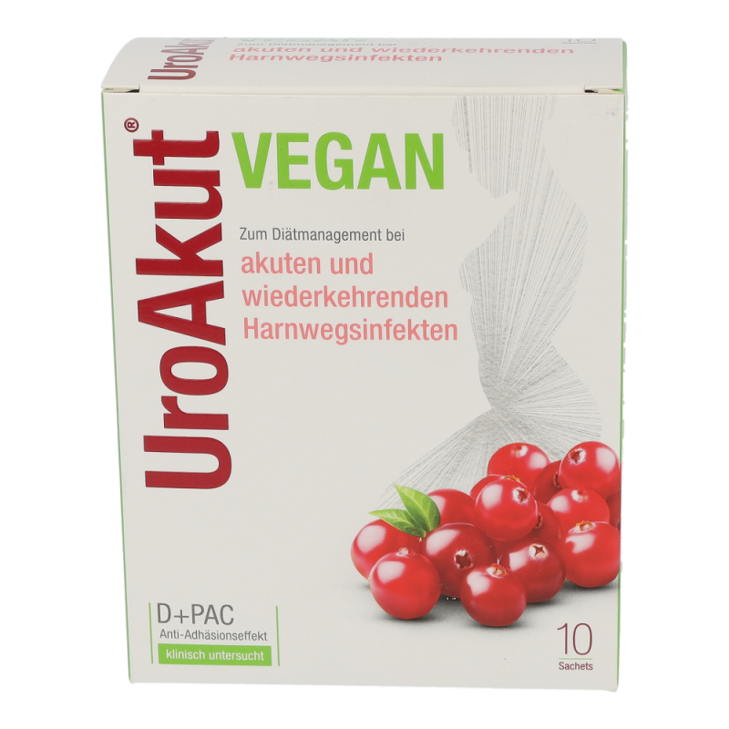 UroAkut vegan Granulat D-Mannose plus Cranberry - 10 Sachets