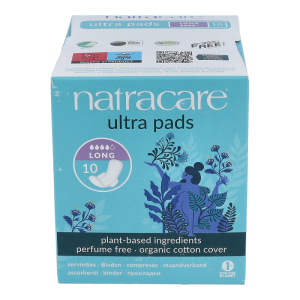 Natracare Damenbinden Ultra Lang mit Flügeln 10 Stück - 10 Stück