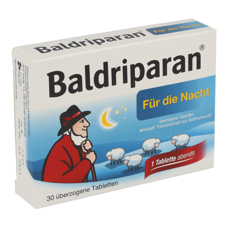 Pfizer BALDRIPARAN NACHT überzogene Tabletten - Trockenextrakt - 30 Stk - 30 Stück