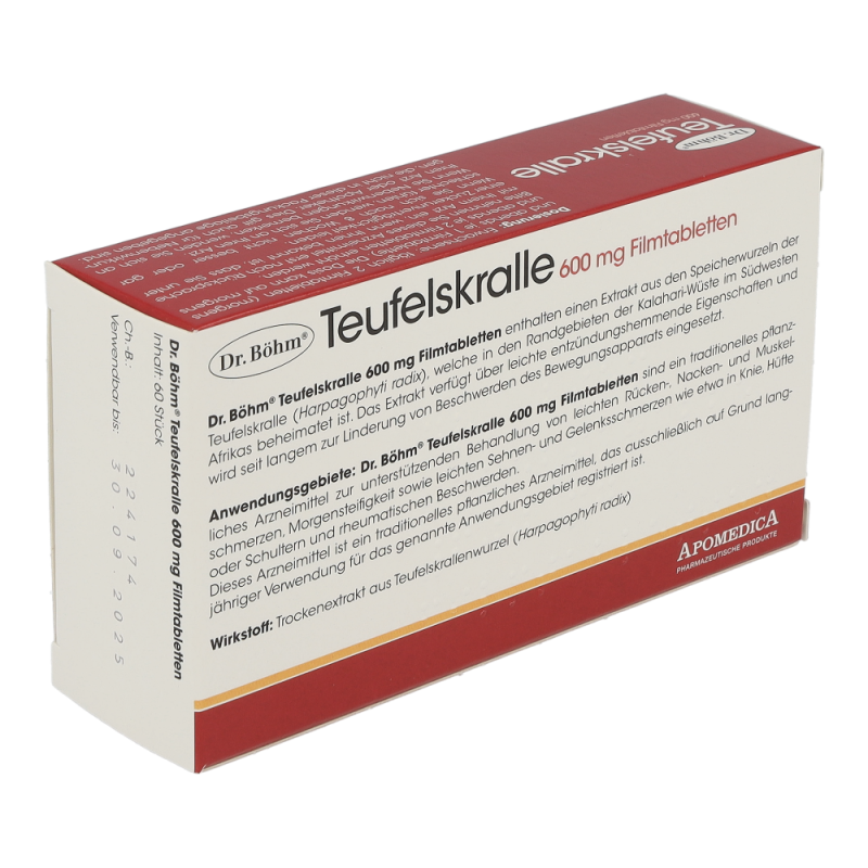 Dr. Böhm Teufelskralle 600 mg Filmtabletten 60 Stk. - 60 Stück