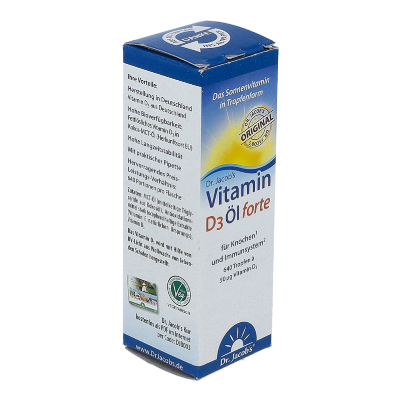 Dr. Jacobs Vitamin D3 Öl forte Tropfen 20 ml - 20ml
