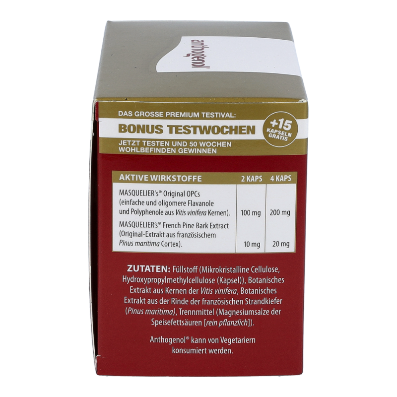 OPCs Original Masqueliers Anthogenol Kapseln 75+15 90 Stk. - 90 Stück