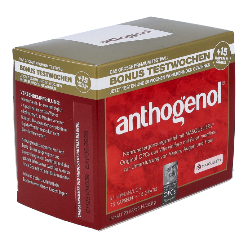OPCs Original Masqueliers Anthogenol Kapseln 75+15 90 Stk. - 90 Stück