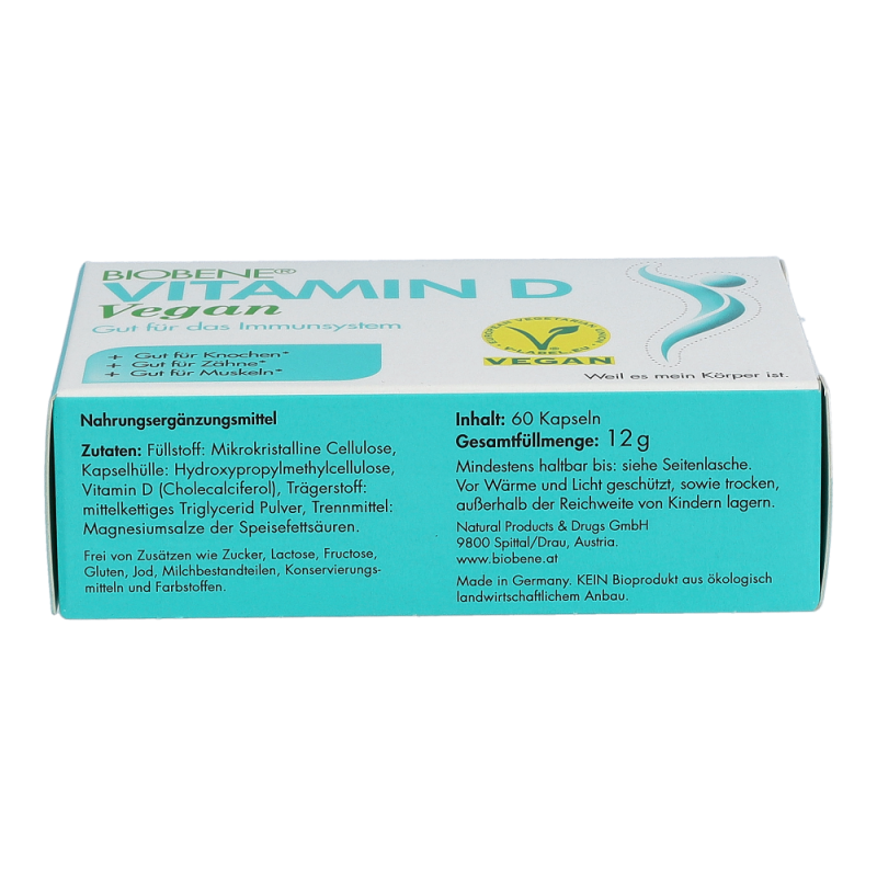 Biobene Vitamin D Vegan Kapseln 60 Stk. - 60 Stück