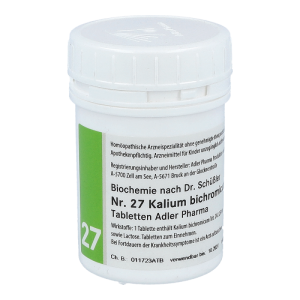 Adler Pharma Schüßler Nr. 27 Kalium Bichronicum 100 g D 12 - 100g
