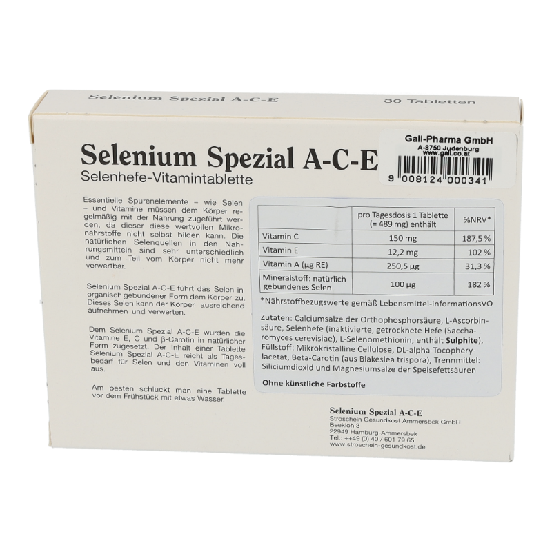 Selenium Spezial ACE Tabletten - 30 Stück