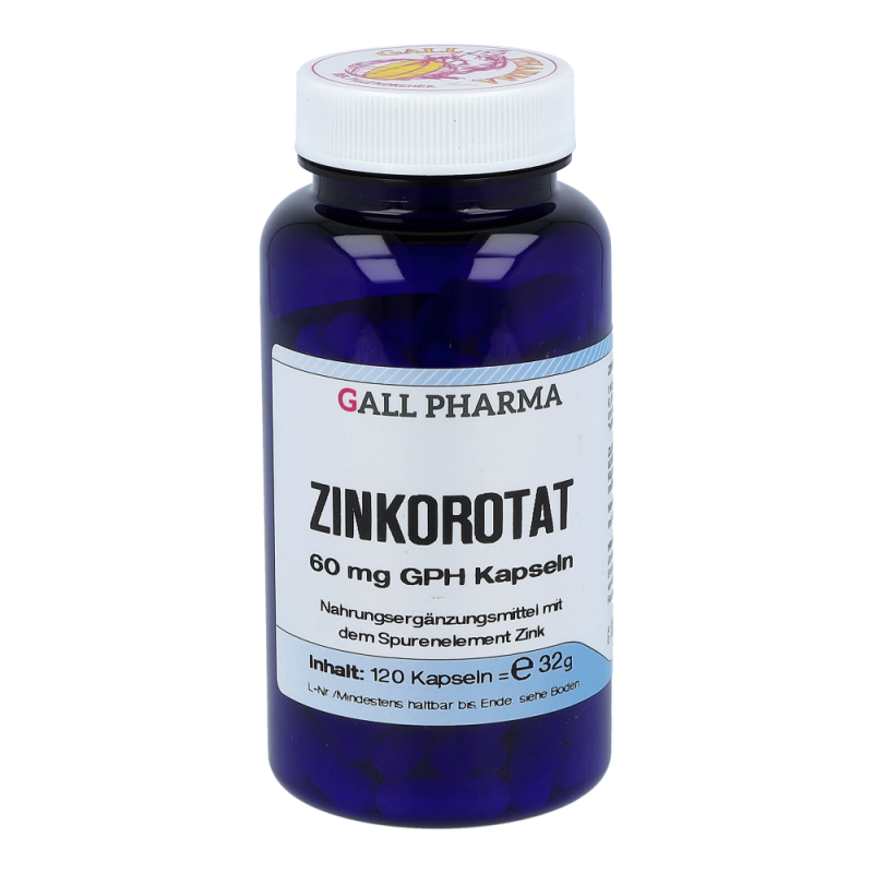 Gall Pharma Zinkorotat 60 mg Kapseln - 120 Stück
