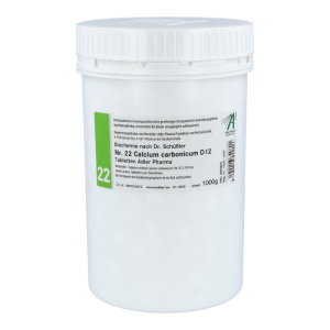 Adler Pharma Schüßler Nr. 22 Calcium Carbonicum 1 kg D 12 - 1000g