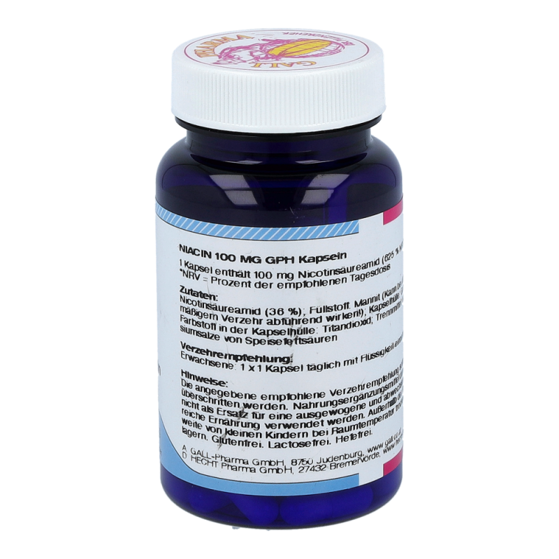 Niacin 100mg Kapseln - 60 Stück