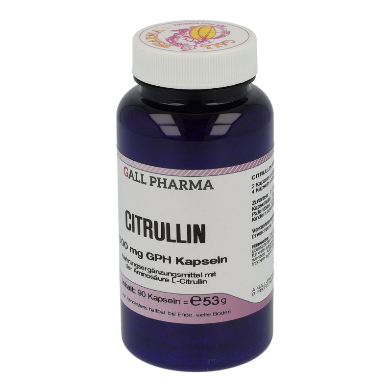 Citrullin 500mg Kapseln - 90 Stück