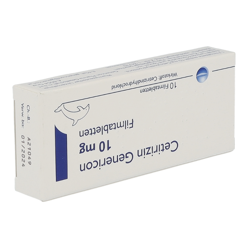 Genericon CETIRIZIN Filmtabletten 10mg - Antihistaminikum - 10 Stück