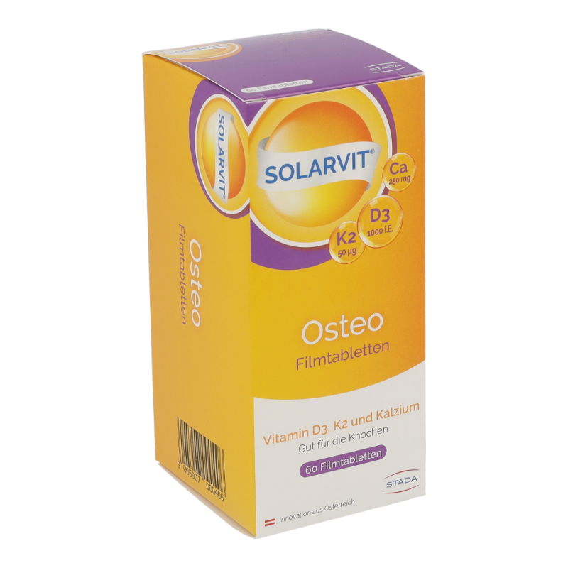 Solarvit OSTEO D3 K2 Ca Filmtabletten 60 Stk. - 60 Stück