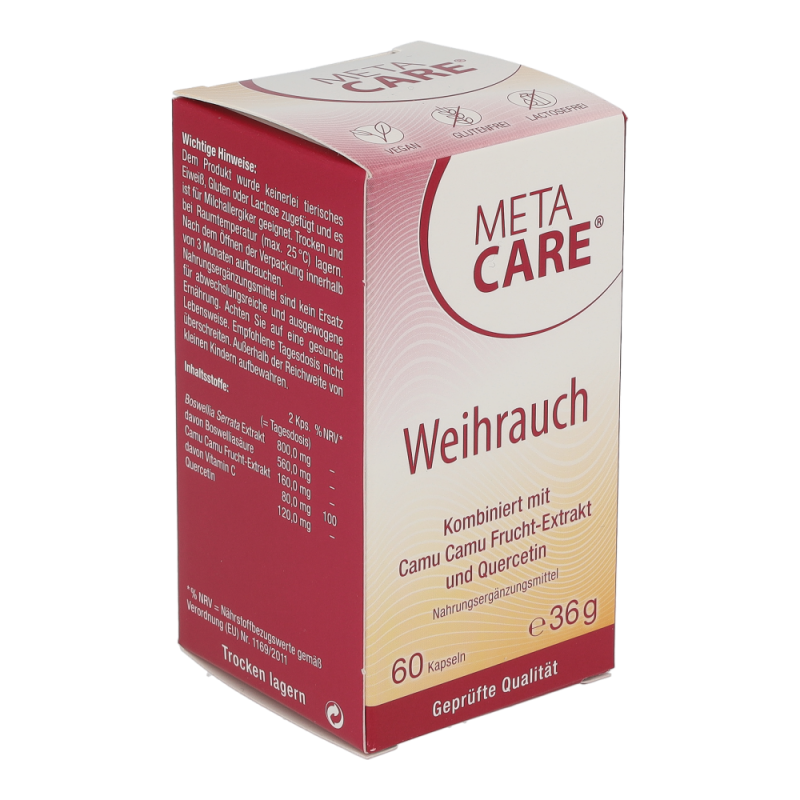 Metacare Weihrauch Kapseln 60 Stk. - 60 Stück