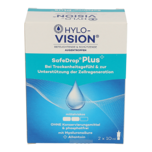 Hylo - Vision Augentropfen Safe Drop Plus Doppelpackung - 2 Stück