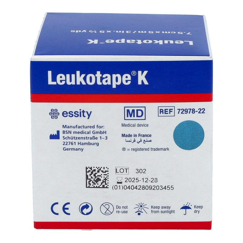 Leukotape K Pflaster blau 5 m x 7