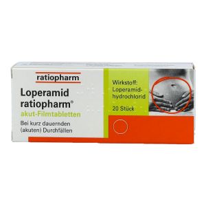 Ratiopharm Loperamid akut-Filmtabletten 20 Stk. - 20 Stück
