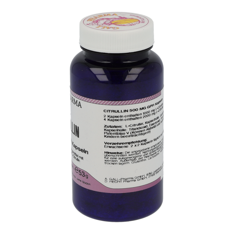 Citrullin 500mg Kapseln - 90 Stück