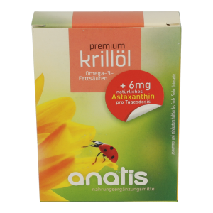 Anatis Krillöl Premium + Astaxanthin Kapseln - 40 Stück